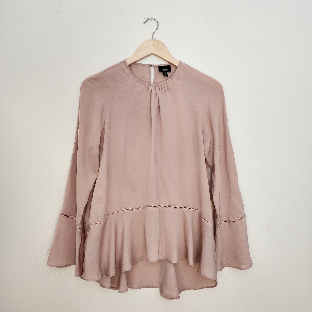 Mossimo Blush Silky Top Size Small